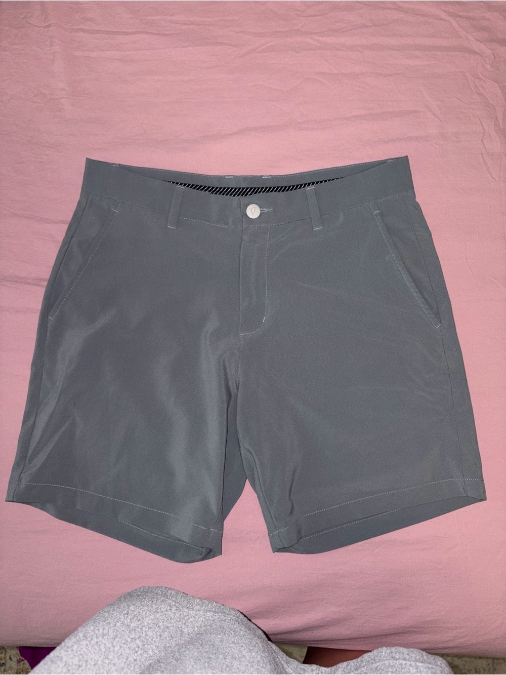 Primo Men’s Stretch 7” Golf Shorts in Gray